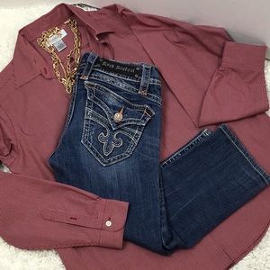 Rock Revival Patti boot capri jeans 27